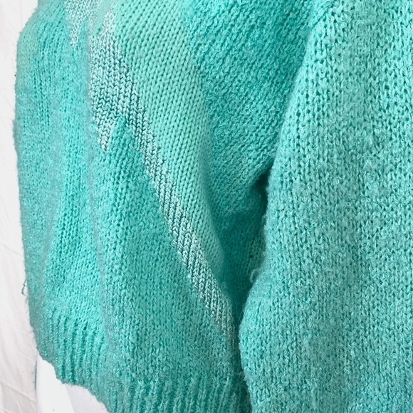 ANDREW ST JOHN Vintage V-Back Chunky Sweater sz M - Picture 9 of 16